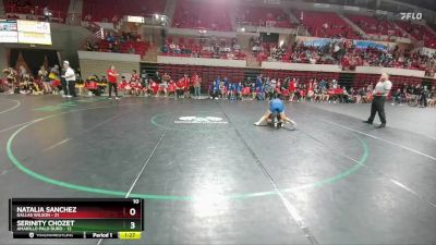 145 lbs Quarters & 1st Wb (16 Team) - Serinity Chozet, Amarillo Palo Duro vs Natalia Sanchez, Dallas Wilson