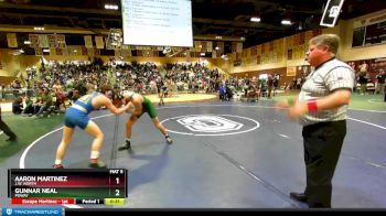 138 lbs Cons. Round 3 - Aaron Martinez, J.w. North vs Gunnar Neal, Poway