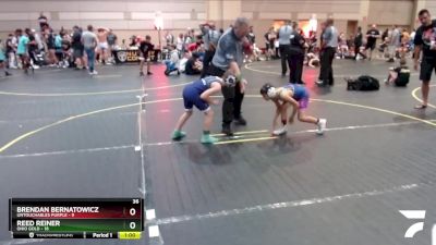 75 lbs Finals (8 Team) - Brendan Bernatowicz, Untouchables Purple vs Reed Reiner, Ohio Gold