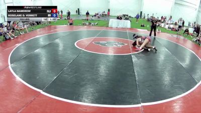 120 lbs Layla Namerow, Pennsylvania Blue vs Roselane D. Verrett, Minnesota