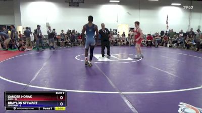 165 lbs Quarters & 1st Wb (16 Team) - Xander Horak, Ohio vs Braylon Stewart, Louisiana