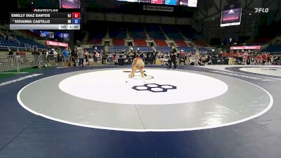 105 lbs 7th Place Match - Emelly Diaz Santos, NJ vs Tatianna Castillo, MI
