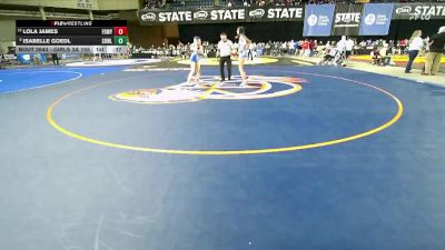 Girls 3A 105 lbs Cons. Round 4 - Lola James, Federal Way (Girls) vs Isabelle Goedl, Sedro-Woolley (Girls)