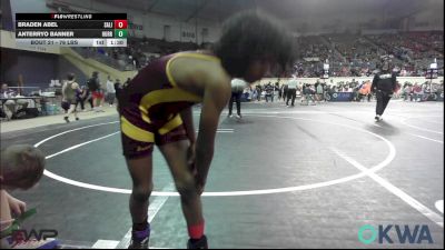 76 lbs Round Of 16 - AnTerryo Banner, Hurricane Wrestling Academy vs Braden Abel, Salina Wrestling Club