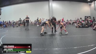 90 lbs Round 2 (10 Team) - Cael Powers, Georgia United Blue vs Joey Mayer, MF Purge Elite