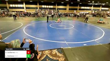 120 lbs Consi Of 8 #1 - Ethan Guillermo, Cvbjj vs Logan Andrews, Moorpark WC