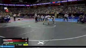 152 Class 3 lbs 1st Place Match - Evan Morris, Hillsboro vs Jackson Sapp, North Point