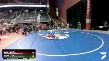 136 lbs Quarterfinal - Aiden Cook, Green River Grapplers Wrestling vs Kale Limmer, Eastside United Wrestling Club