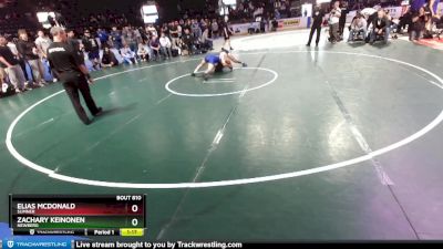 132 lbs Semifinal - Elias McDonald, Sumner vs Zachary Keinonen, Newberg