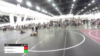 46 lbs Round Of 16 - Dakota Mendoza, Mantanona TC vs Donovan Alejandre, Roy WC