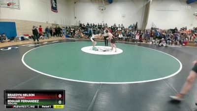 144B Semifinal - Edguar Fernandez, Worland vs Braedyn Nelson, Natrona County