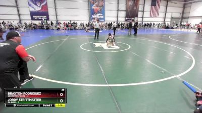 52 lbs Rd# 5- 3:45pm Friday Final Pool - Jordy Strittmatter, PA Blue vs Braxton Rodriguez, SouthWest Elite