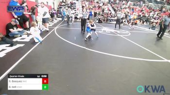 55 lbs Quarterfinal - Stetson Basquez, Berryhill Wrestling Club vs Baker Bell, Dark Cloud Wrestling Club