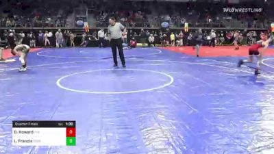 85 Lbs Quarterfinal Drake Howard The Arena Wrestling Academy Vs Lawson Francis Greater Heights Wrestling
