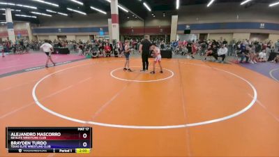 92 lbs Quarterfinal - Alejandro Mascorro, NB Elite Wrestling Club vs Brayden Turdo, Texas Elite Wrestling Club