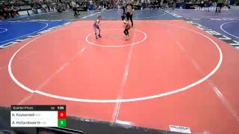 50 lbs Quarterfinal - Kennedy Kuykendall, Nor Cal Takedown vs Aubriella Hollandsworth, GGB Ohio