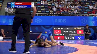 40 kg Qualif. - Sirin Askara, Turkiye vs Ozgorush Kasymbekova, Kyrgyzstan
