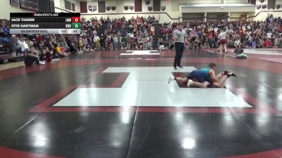 J-8 lbs Quarterfinal - Jace Tjaden, LMWC vs Otis Hartman, Knights Wrestling Club