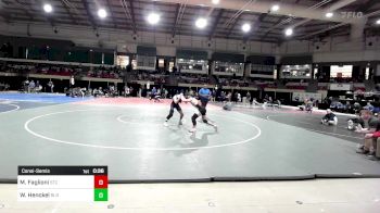 150 lbs Consolation - Mitchell Faglioni, St. Christopher's School vs William Henckel, Blair Academy