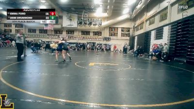 120 lbs 5th Place Match - Demi Drummond, Seckman vs Emma Ford, Collinsville