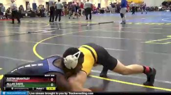 125 lbs Semifinal - Allan Davis, Henry Ford College vs Justin Brantley, Manchester