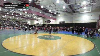 130 lbs 7th Place Match - Jaslene Benavidez, Shadow Hills vs Ariadne Mata, Western