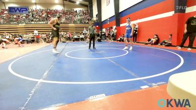 195 lbs Quarterfinal - James Hartley, Vinita Kids Wrestling vs Aaden Taylor, Broken Bow Youth Wrestling