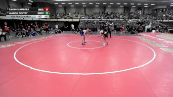 132 lbs 5th Place Match - Landon Gentry, White Settlement Brewer vs Gavin Chambers, Amarillo