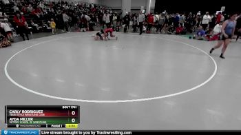 100 lbs Cons. Round 3 - Ayda Miller, Victory School Of Wrestling vs Carly Rodriguez, Texas Style Wrestling Club