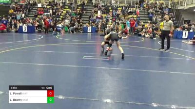 84 lbs Round Of 16 - London Powell, Buffalo Valley vs Lucas Beatty, Westshore