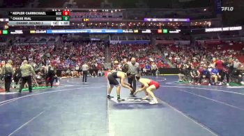 3A-175 lbs Champ. Round 2 - Kepler Carmichael, North Scott vs Chase Rial, Bondurant-Farrar