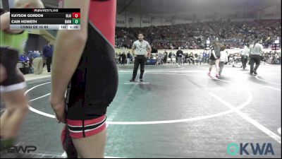 67 lbs Consi Of 16 #2 - Cain Howeth, Barnsdall Youth Wrestling vs Kayson Gordon, Blaine County Grapplers