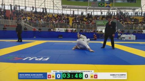 ISABELLY R.CAMPOS vs JULYA SOPHIA ALVES CALVETE 2026 FPJJ Circuito Paulista GI Etapa 3