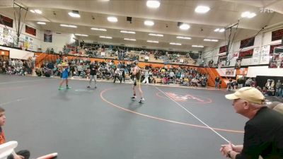 105 lbs Semifinal - Hayden Harshman, Lovell Middle School vs Hudson Moore, Rocky Mountain Middle School