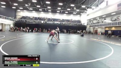 149 lbs Cons. Round 4 - Brian Geiger, Mt San Antonio College vs Isaac Flores, Bakersfield College