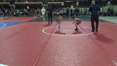 52 lbs Semifinal - Bridgett Gookin, Billings Wrestling Club vs Kennedy Brown, Miles City Wrestling Club