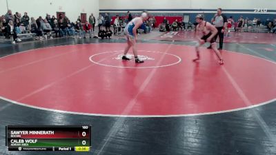 160 lbs Cons. Round 2 - Sawyer Minnerath, Rocori vs Caleb Wolf, Adrian Area