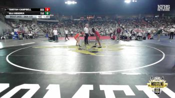 G6A-125 lbs Cons. Semi - Elli Hendrix, TAHLEQUAH (Girls) vs Taniyah Campbell, DEL CITY (Girls)