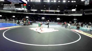 Girls 105 lbs Cons. Round 4 - Samantha Gimpes, Kentridge (Girls) vs Isabella Berger, Granger (Girls)