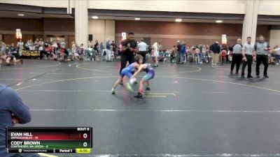 49 lbs Round 2 (8 Team) - Evan Hill, Untouchables vs Cody Brown, Contenders WA Green