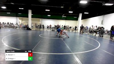 157 lbs Semifinal - Asher Bacon, PA vs Adam Ortega, NY