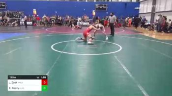 130 lbs Quarterfinal - Luke Zook, American Gladiators vs Reynolds Reavy, Alber Athlectics