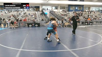 113 lbs Cons. Sub-quarters - Zayne Benson, Western Colorado Wrestling Club vs Sebastian Gutierrez, Silvaback