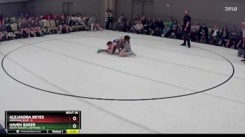 108 lbs Round 7 (8 Team) - Alejandra Reyes, Nebraska Blue vs Haven Baker, South Dakota Lightning