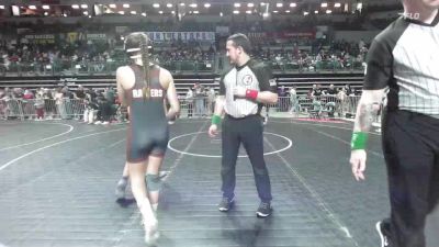 119 lbs Semifinal - Veronika Atorina, Fair Lawn vs Eliana Galarza, Nutley Raiders