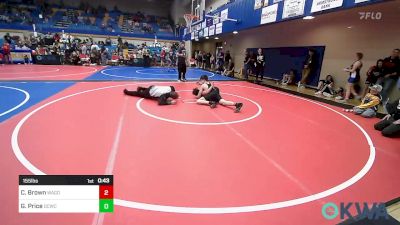 155 lbs Consi Of 4 - Mason Borg, Dark Cloud Wrestling Club vs Day'Shawn Deschamp, Tulsa Blue T Panthers