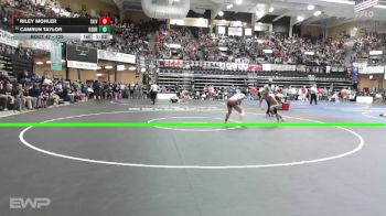 125 lbs Champ. Round 1 - Riley Mohler, Silver Lake HS vs Camrun Taylor, Osborne HS