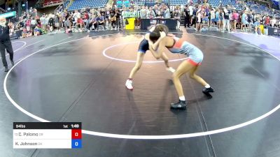 94 lbs Rnd Of 32 - Chaya Palomo, OR vs Kenzie Johnson, OK