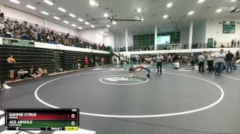 106 lbs Cons. Round 2 - Sammie Cyrus, Dubois vs Ace Arnold, Saratoga