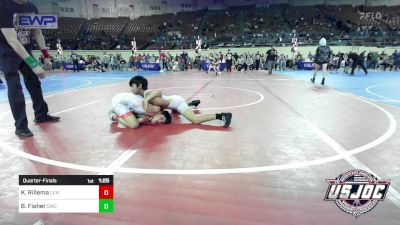 100 lbs Quarterfinal - Knox Rillema, Lexington Wrestling Club vs Benjamin Fisher, Salina Wrestling Club